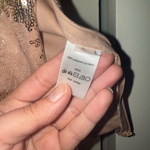 VENUS Sequin Embellished Top in Gold - Picture 5 of 8